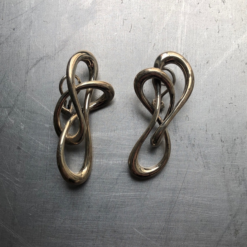 Sterling silver pierced earrings